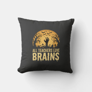 Coussin Cerveaux de professeurs d'Halloween