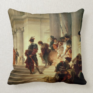 Coussin Cesare Borgia quittant Vatican