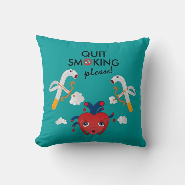 Coussin Cessez de fumer s'il vous plaît (Recto)