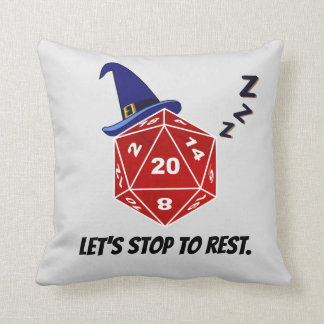 Coussin Cessons de reposer le carreau du magicien D20