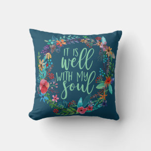 Coussin C'est bien avec mon âme, Hymn, Citation Inspiratio