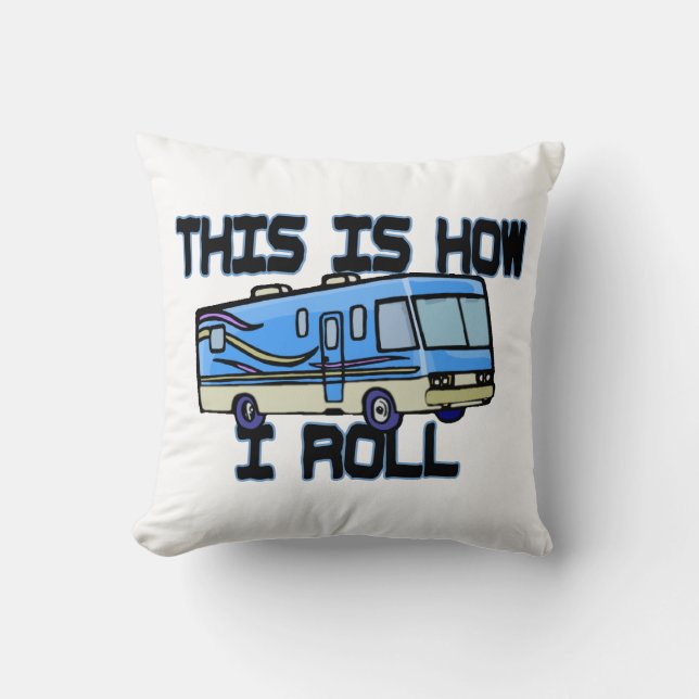 Coussin C'est comment je roule le rv (Recto)