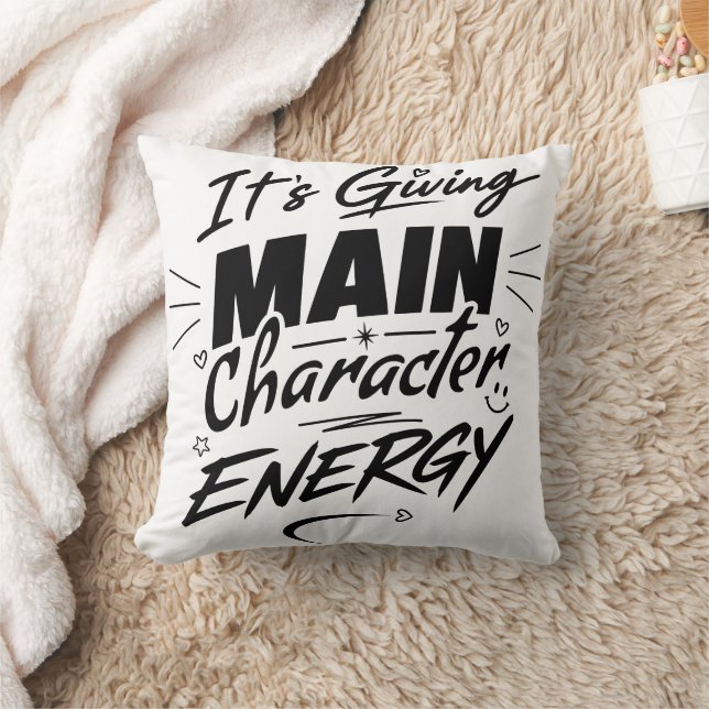 Coussin C'est de l'énergie de personnage principal – Possé (Couverture)