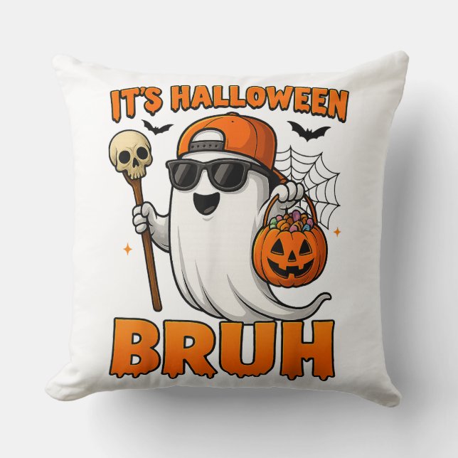 Coussin C'est Halloween mec  (Recto)
