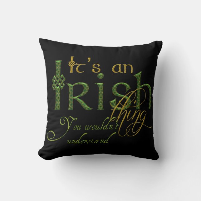 Coussin C'est irlandais (Recto)