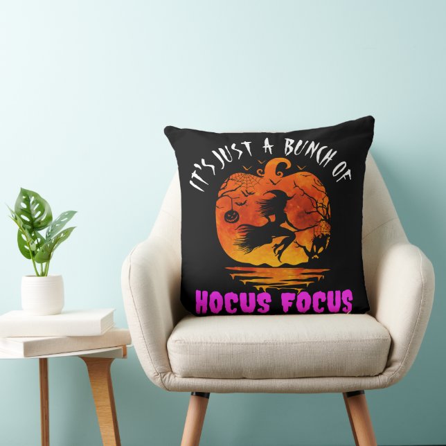 Coussin C'est juste un tas de Hocus Pocus citrouille Hallo (Chaise)
