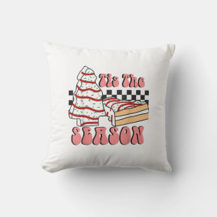 Coussin C'est la saison Arbre de Noël Groovy Rétro Debbie