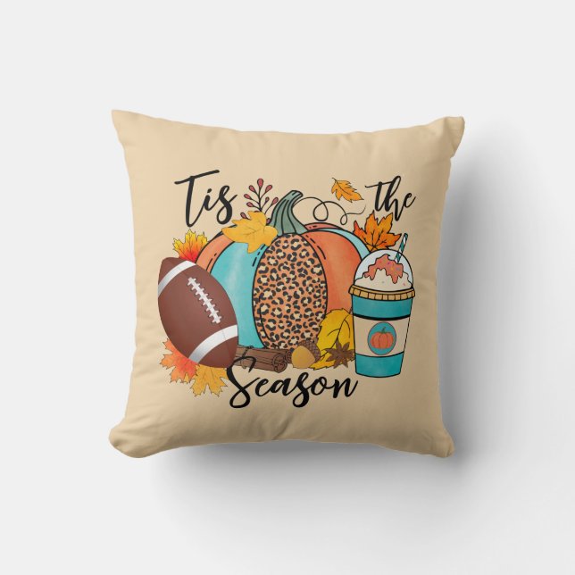 Coussin C'Est La Saison | Automne | Rugby (Recto)