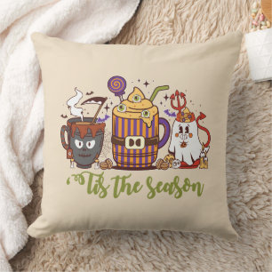 Coussin "C'Est La Saison Café Halloween