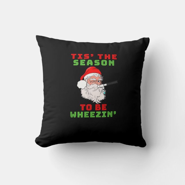 Coussin C'est la saison de respirer Noël (Recto)