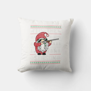 Coussin C'Est La Saison Deer Gnome Reindeer Noël
