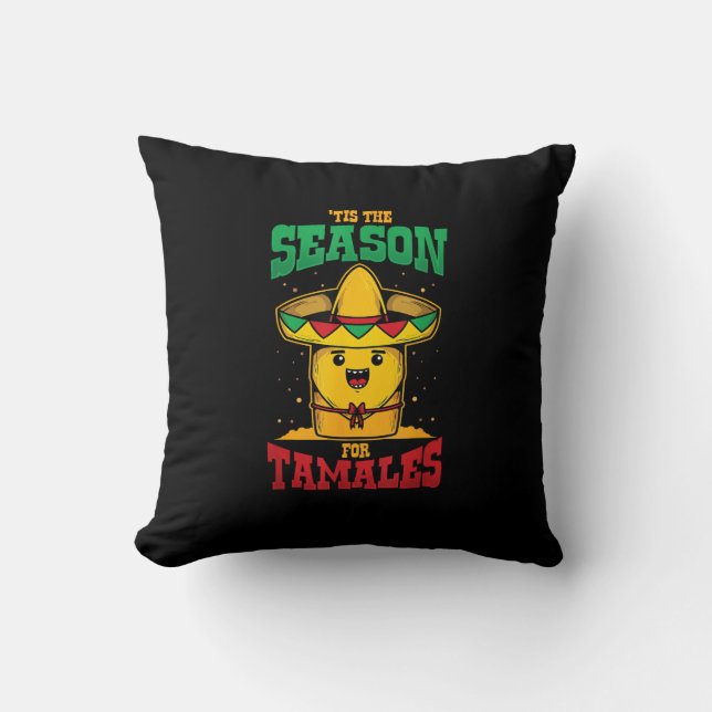 Coussin C'est la saison des tamales, Noël mexicain (Recto)