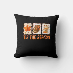 Coussin C'Est La Saison Football Halloween Thanksgiving