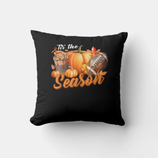 Coussin C'est la saison Latte de feuille de citrouille d'a