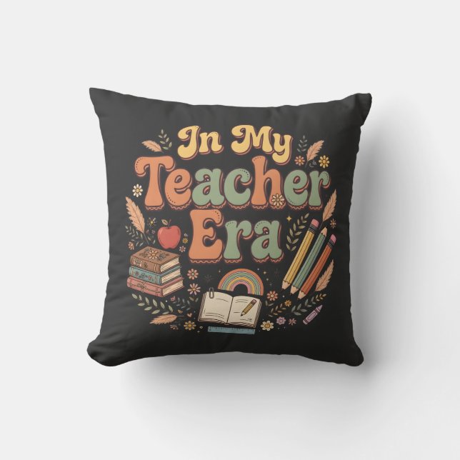 Coussin C'est la saison - Noël rétro funky Gingerbrea (Recto)
