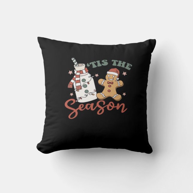 Coussin C'Est La Saison Nouvel An Drôle Noël (Recto)