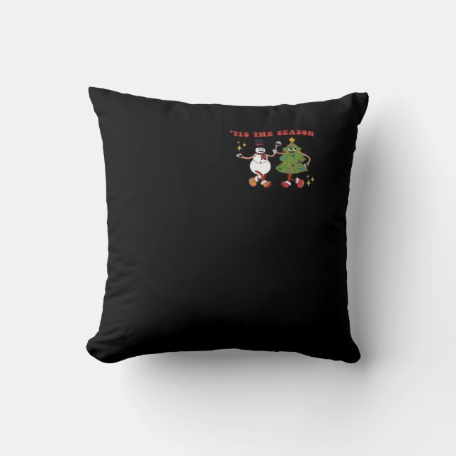 Coussin C'est la saison Pals de sapin de Noël Classique Te (Recto)