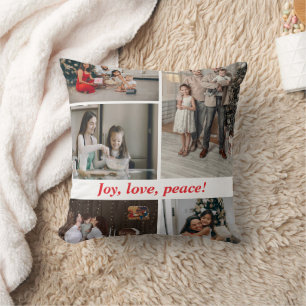 Coussin C'est la saison pour avoir une famille de Noël cos