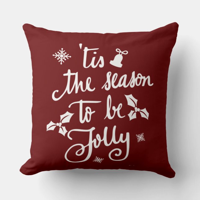 Coussin c'est la saison pour être joyeux (Recto)