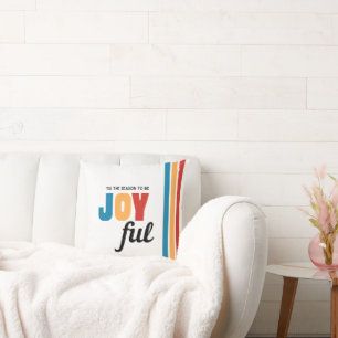 Coussin "C'est la saison pour être joyeux" Jeu d'oreiller