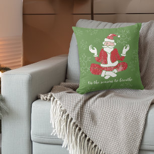 Coussin C'est la saison pour respirer Yoga Santa