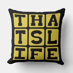 Coussin C'est la vie, paroles de sagesse