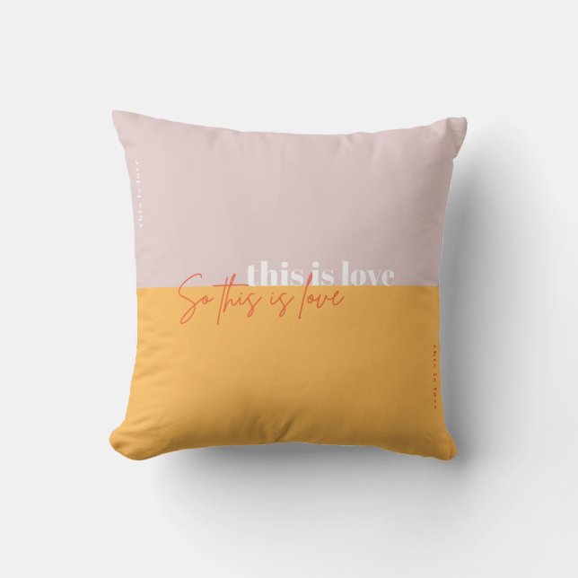 Coussin c'est l'amour - Donc c'est l'amour (Recto)