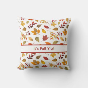 Coussin C'est l'automne, vous tous - Décor à motif de feui