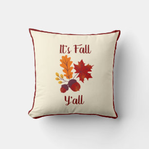 Coussin C'est l'automne, vous tous - Décor coloré de ferme