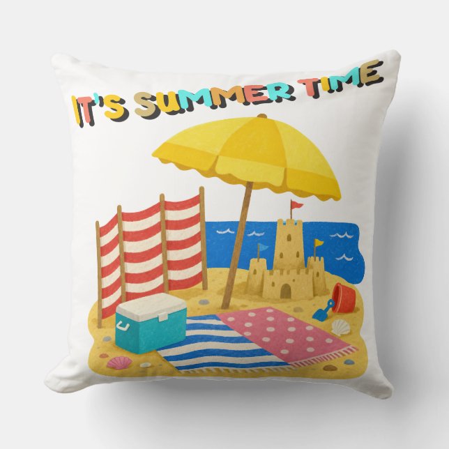 Coussin c'est l'été (Recto)