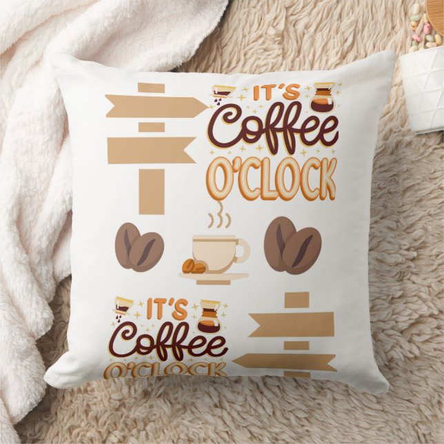 Coussin c'est l'heure du café  (Couverture)