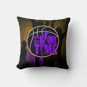 Coussin C'est l'heure du jeu - Purple & Gold