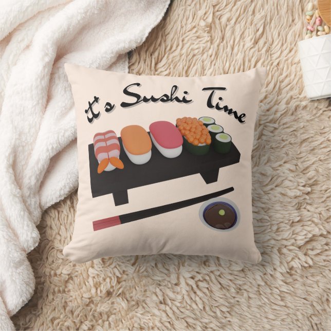Coussin C'est l'heure du sushi (Couverture)