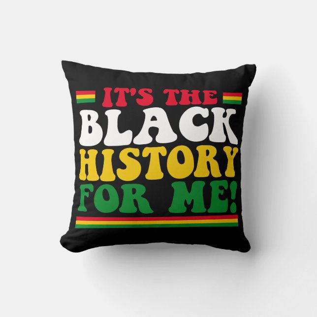 Coussin C'est l'histoire noire pour moi (Recto)