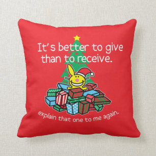 Coussin C'est mieux de donner