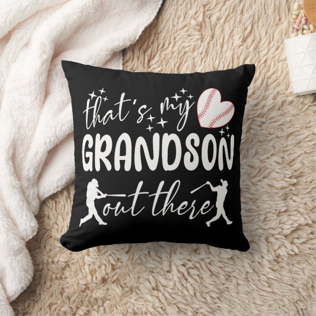 Coussin C'est mon petit-fils là-bas Drôle Grand-mère (Couverture)