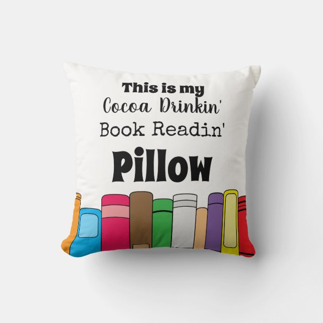 Coussin C'est My Cocoa Drop, Book Reading (Recto)