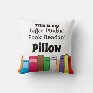 Coussin C'est My Coffee Drop, Book Reading