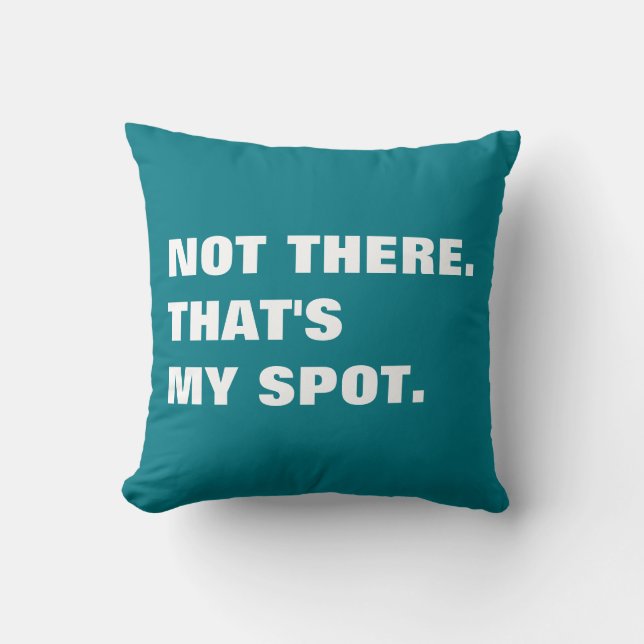 Coussin C'est My Spot drôle pillow (Recto)