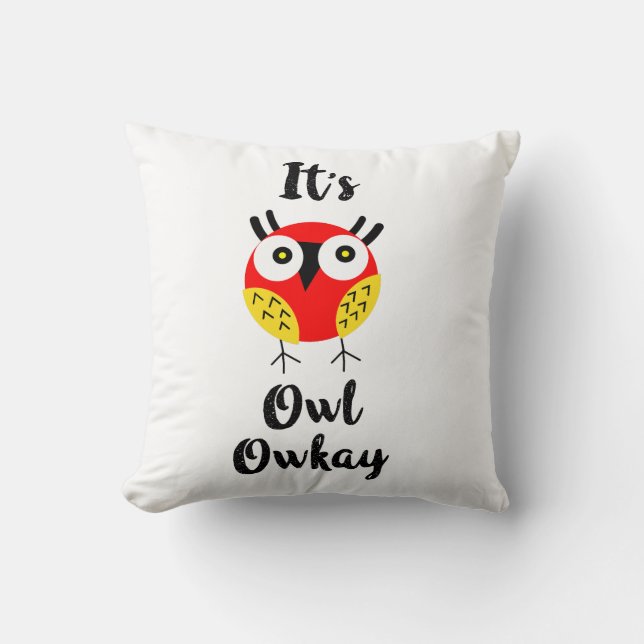 Coussin C'est owl owkay (Recto)