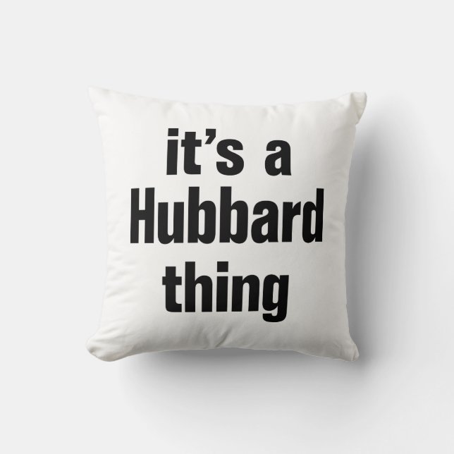 Coussin c'est un hubbard (Recto)