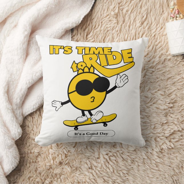 Coussin C'est une bonne journée de vélo (Couverture)