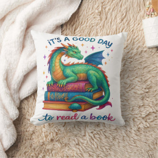 Coussin C'est une bonne journée pour lire un livre