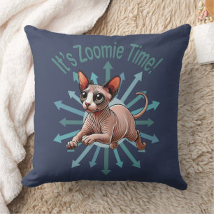 Coussin C'est Zoomie Time Sphynx Cat