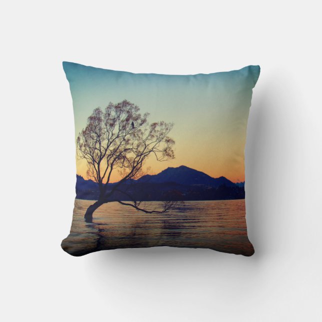 Coussin cet arbre wankaka nz (Recto)