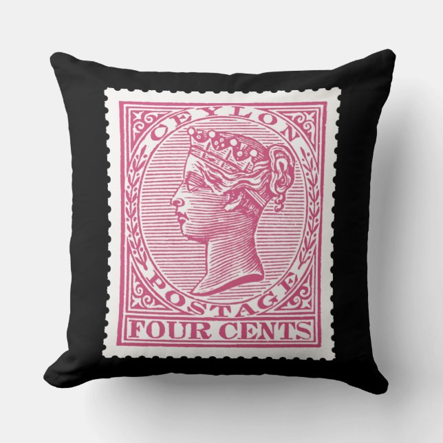 Coussin Ceylan antiposcène Queen Victoria (Recto)