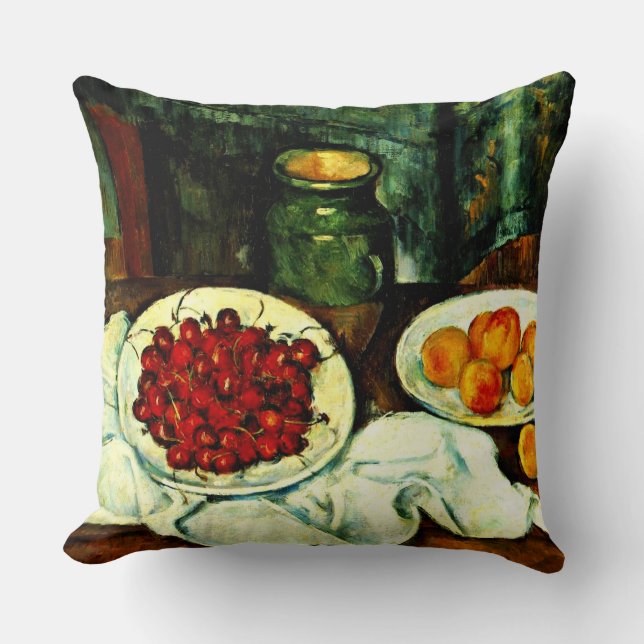 Coussin Cezanne - Cerises, art, (Recto)