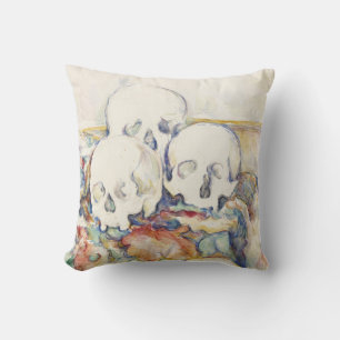 Coussin Cezanne Les Trois Crânes Affiche d'Art Vintage Imp