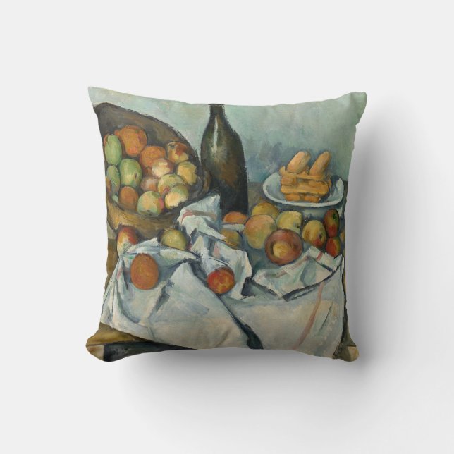 Coussin Cezanne Panier Pommes Impressionnisme Art (Recto)