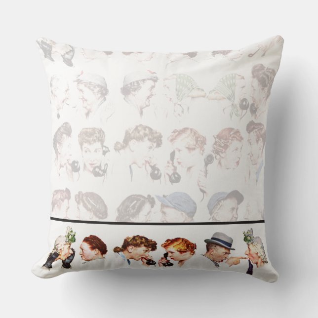 Coussin Chaîne de bavardage (Recto)